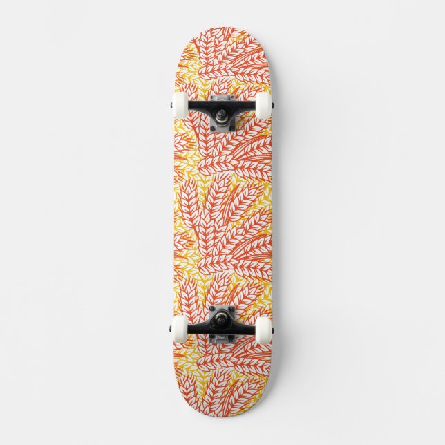 Skateboard Ornamento con los oídos del trigo (Anverso)