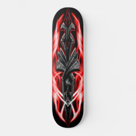 Skateboard Ornamento cráneo rojo