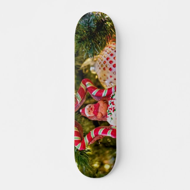 Skateboard Ornamento de Navidad de Gingerbread (Anverso )