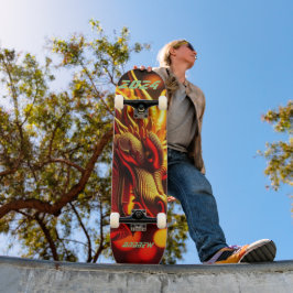 Skateboard Oro naranja 'Año chino del dragón 2024'