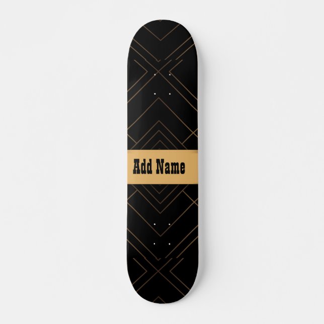 Skateboard Oro negro (Anverso )