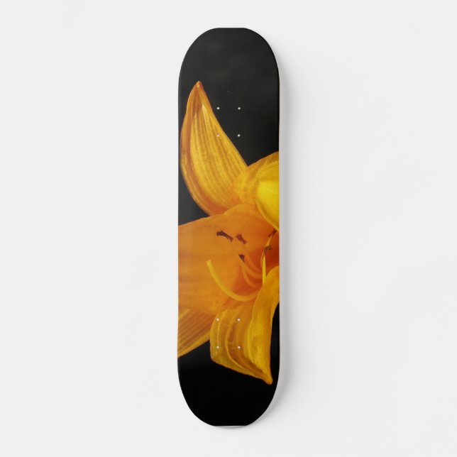 Skateboard Orquídea Amarilla (Anverso)