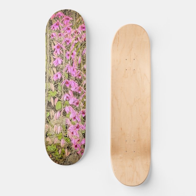 Skateboard Orquídeas (Anverso)