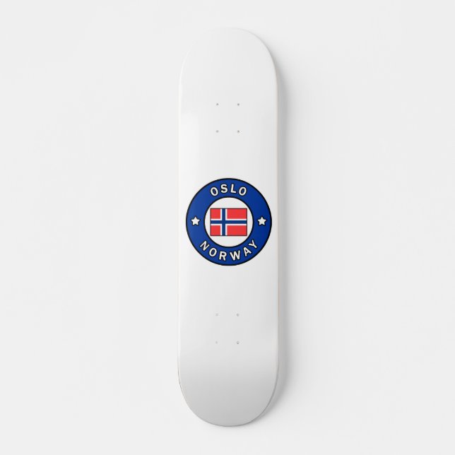 Skateboard Oslo Noruega (Anverso )