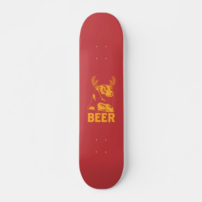 Skateboard Oso + Ciervos = cerveza (Anverso )