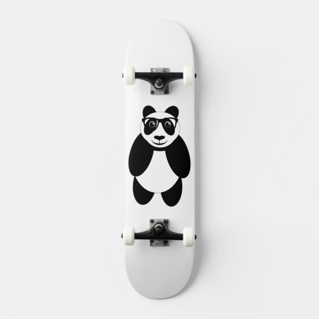 Skateboard Oso de Panda Intelectual (Anverso)