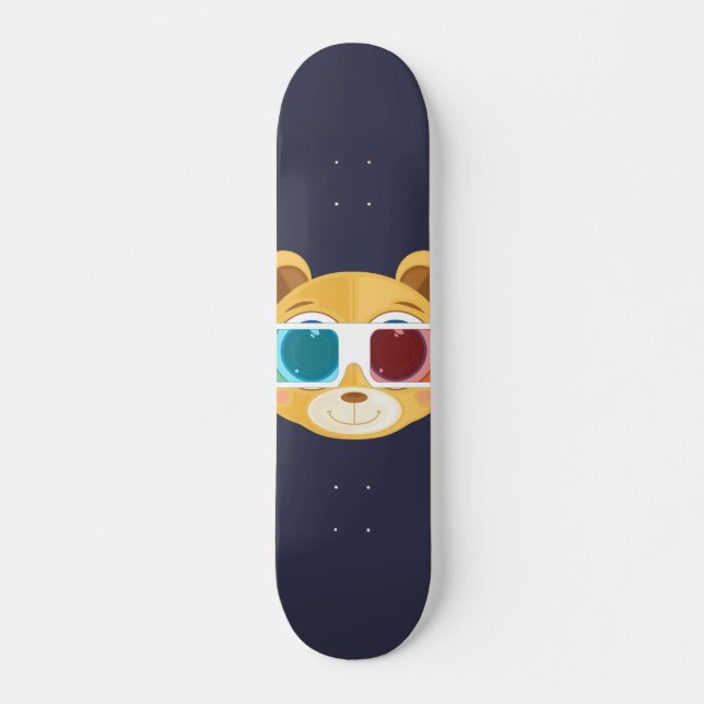 Skateboard Oso de peluche - 3D (Anverso )