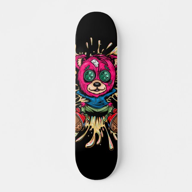 Skateboard Oso En La Miel (Anverso )