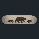 Skateboard Oso grizzly con las siluetas de Cubs<br><div class="desc"></div>