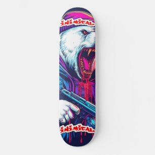 Skateboard Oso Polar Inimético