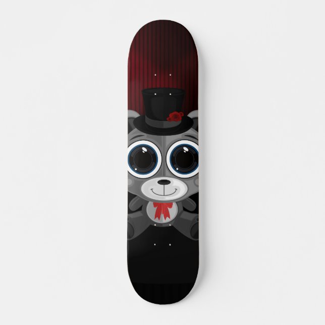 Skateboard Oso Teddy - Gris clásico (Anverso )