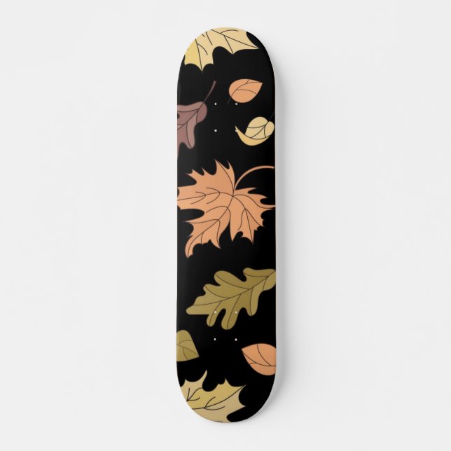 Skateboard otoño, otoño, hojas, hoja (Anverso )