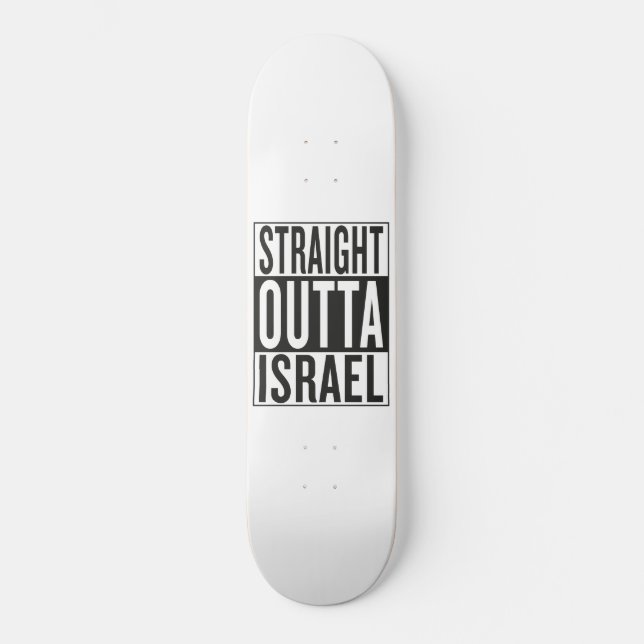 Skateboard outta recto Israel (Anverso)