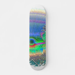 Skateboard Oval negativo de la puesta de sol de Silverlake