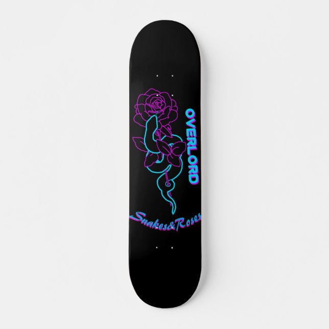 Skateboard Overlord: Snake&Rose (Anverso )