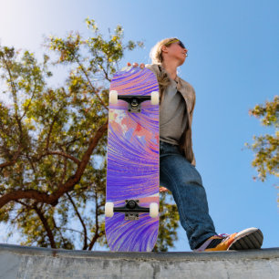 Skateboard Paint & Feathers