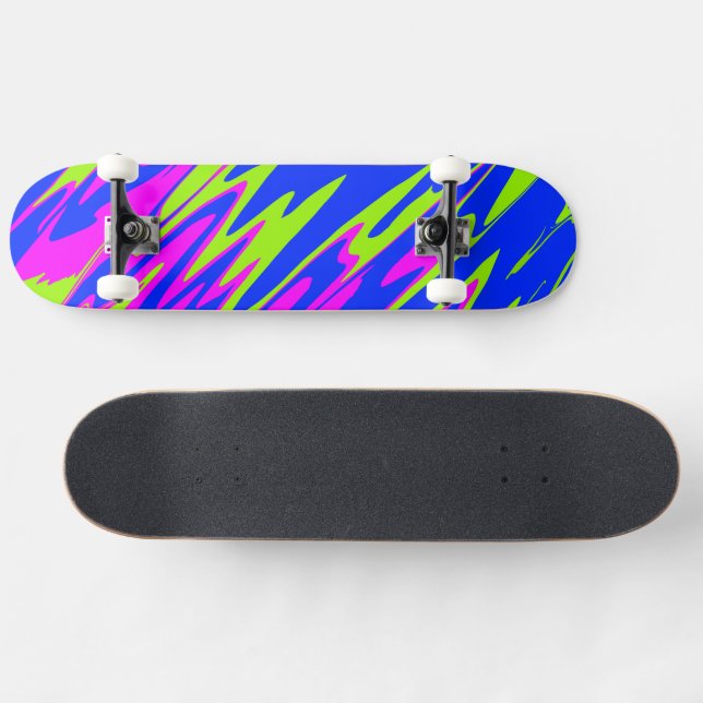 Skateboard Paint Lime Azul rosa (Horz)
