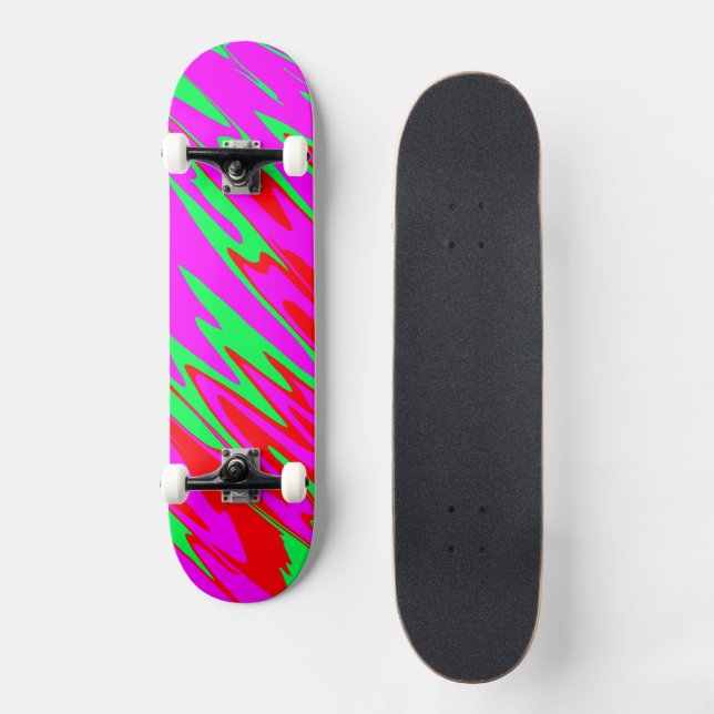 Skateboard Paint Rojo Paint Green (Anverso)