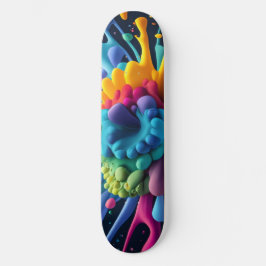 Skateboard Paint Splatter