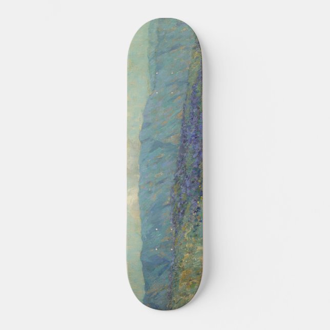 Skateboard Paisaje con flores azules (de Granville Redmond) (Anverso)
