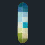 Skateboard Paisaje con plazas Pixilares Multicolores<br><div class="desc">Megan Meagher creó este artículo utilizando un estilo conocido como pixelación digital. Los artistas usan programas de computadora para diseñar y dibujar sus piezas,  produciendo representaciones impresionistas de escenarios del mundo real. Si te gusta el arte abstracto,  experimental,  ¡esta impresión es para ti!</div>