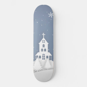 Skateboard Paisaje de la Iglesia navidad