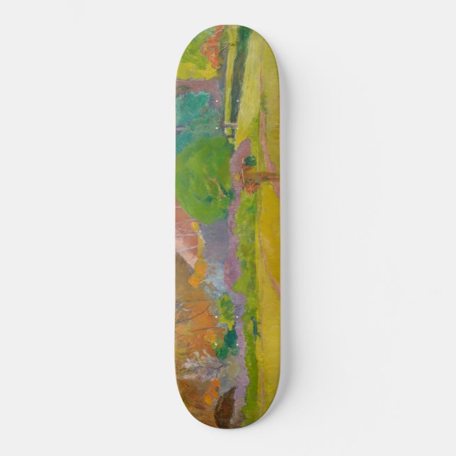 Skateboard Paisaje tahitiano (por Paul Gaugin) (Anverso)
