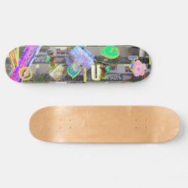 Skateboard Paisaje Urbano Rústico Sin Rendirse