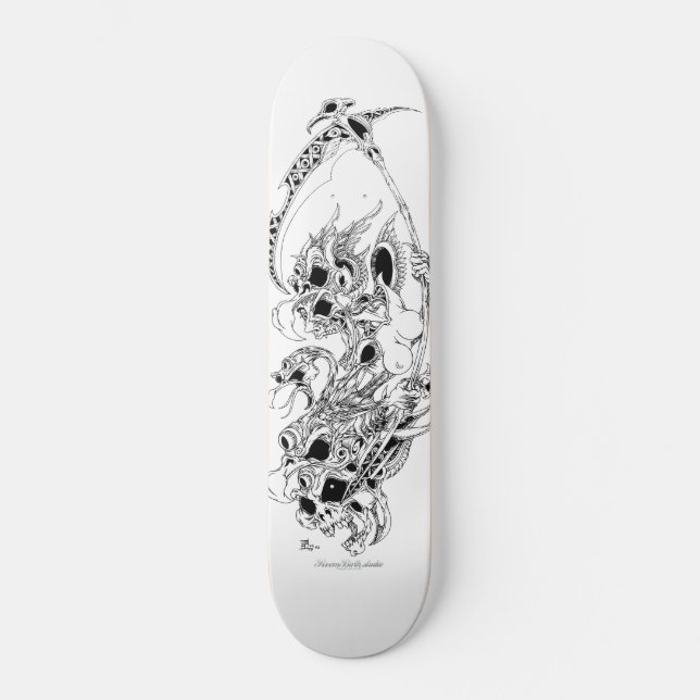 Skateboard pájaro de la muerte (Anverso)