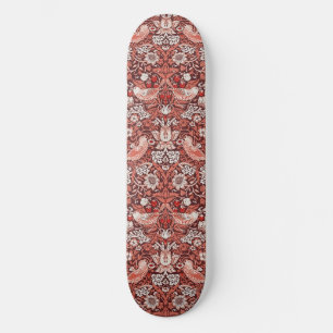 Skateboard Pájaro de Terracota Strawberry Thief de William Mo