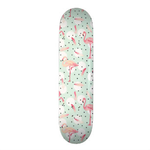 Skateboard Pájaro del flamenco con las plumas