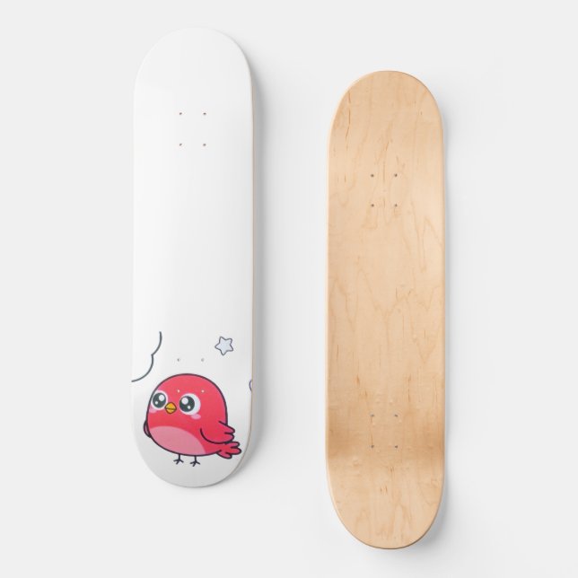 Skateboard Pájaro, endoky.com (Anverso)