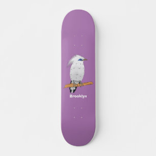 Skateboard Pájaro tropical exótico de Bali Mina