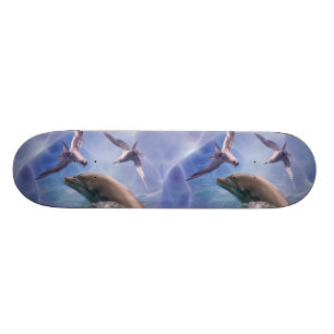 Skateboard Pájaros delfines y de submarinismo