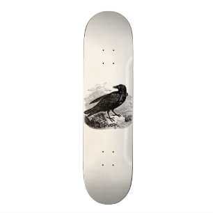 Skateboard Pájaros personalizados cuervo del pájaro del negro