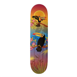 Skateboard Pájaros tropicales