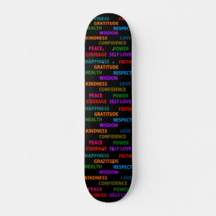 Skateboard Palabras positivas