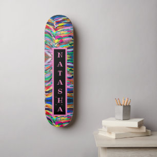 Skateboard Paleta de artista colorida