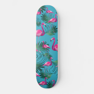 Skateboard Palm Vibes Flamingo de Verano #2