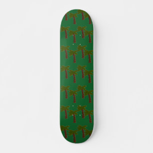 Skateboard Palmeras en verde oscuro