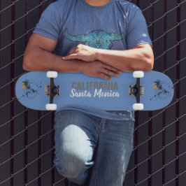 Skateboard Palmeras Geométricas de Santa Mónica California