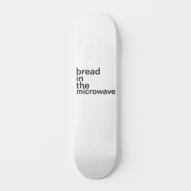 Skateboard pan en el microondas blanco básico (Anverso)