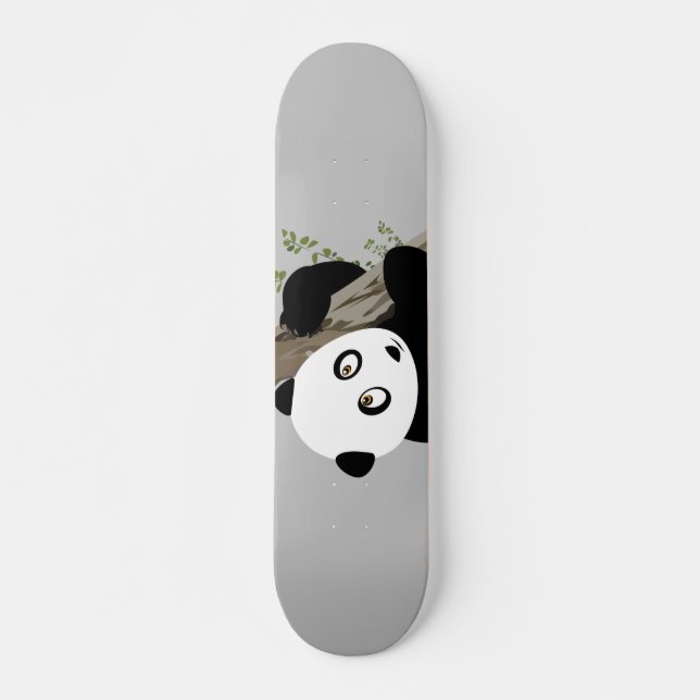 Skateboard Panda En El Árbol (Anverso )