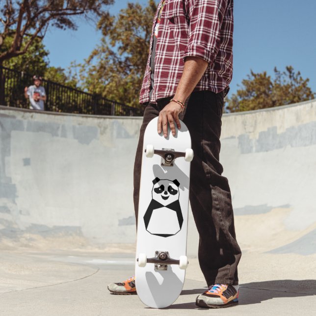 Skateboard Panda geométrica (Exterior 2)