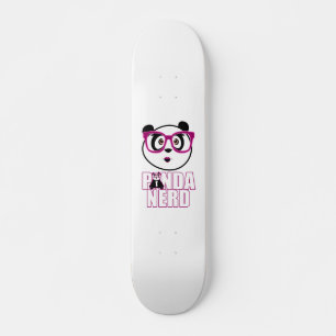 Skateboard Panda Nerd Chica - Púrpura