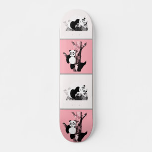Skateboard Pandas Checker - Rosa