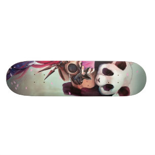 Skateboard Pandas de Ninja del melocotón