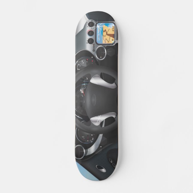 Skateboard Panel del coche deportivo (Anverso)