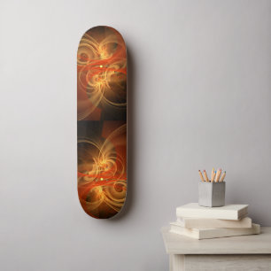 Skateboard Panorama de arte de arte de resumen de la mañana