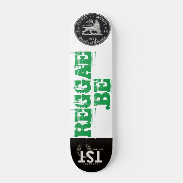 SKATEBOARD PANTALLA DE REGGAE .BE (Anverso)